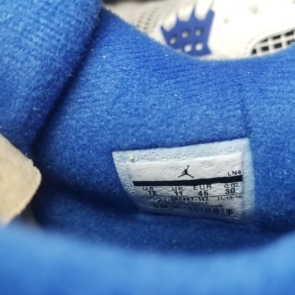 Nike Air Jordan 4 IV Retro Motorsport 308497-117 - Picture 7 of 8